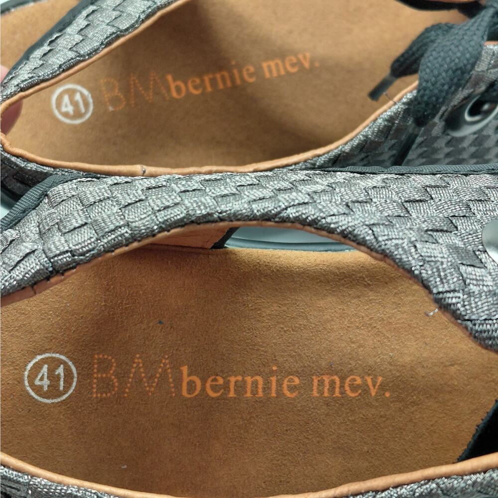 Bernie Mev Womens Wedge Comfort Sandals EU 41 Woven Lace Up Platform Travel - Picture 11 of 12